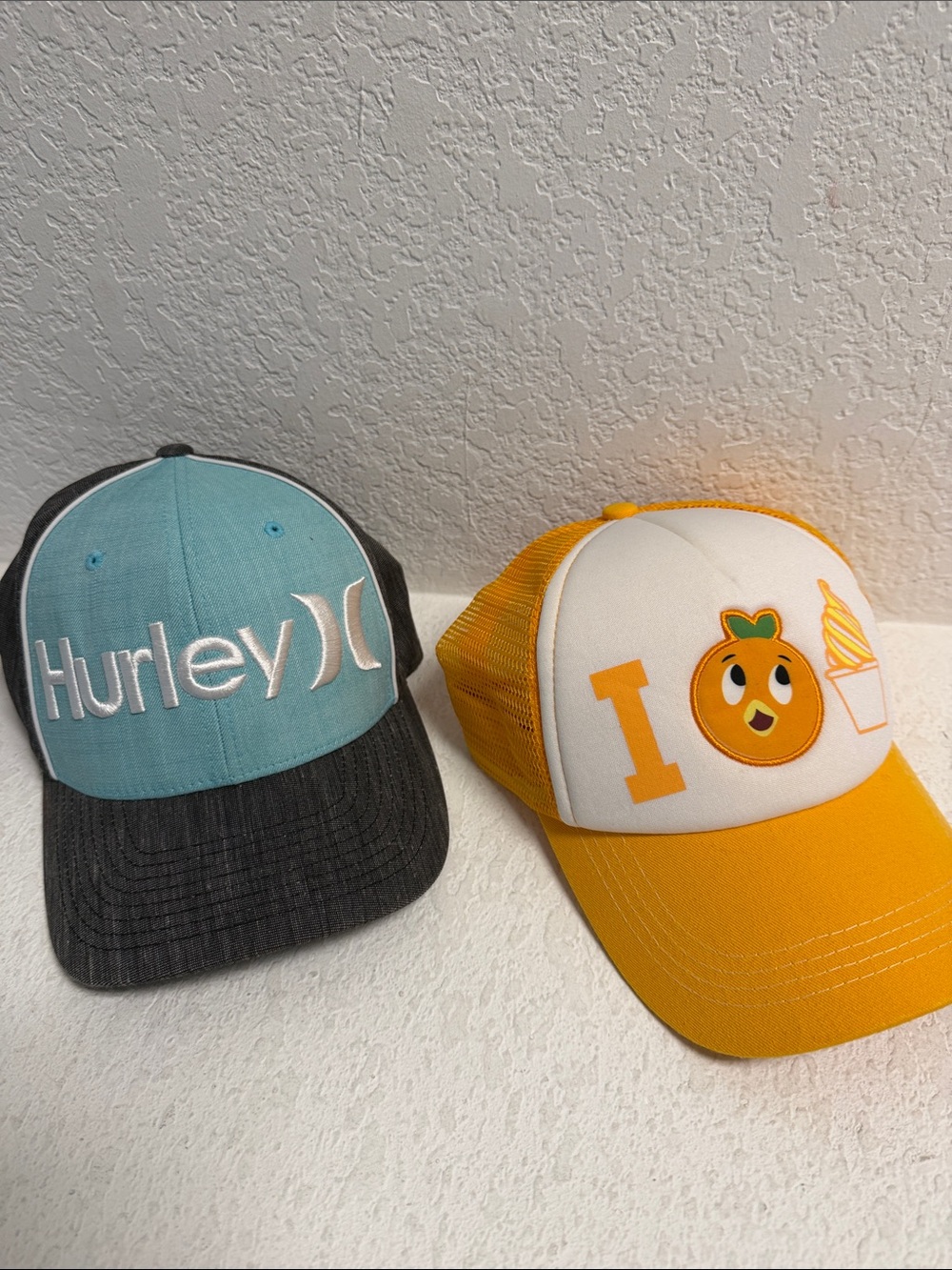 Hurley Teal & Black fitted Hat Disney trucker hat